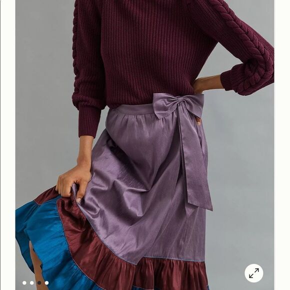 New Anthropologie Sachin & Babi Colorblocked Maxi Skirt Size 8 #056 - Picture 3 of 5